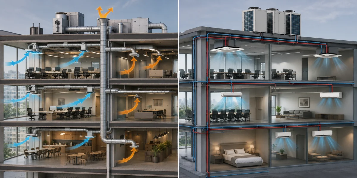 Difference between ventilation and air conditioning