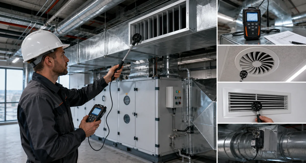 Ventilation system balancing after installation