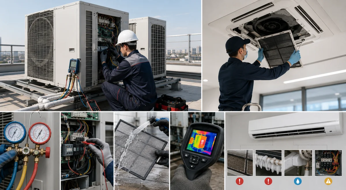 Обслуживание и диагностика VRF-системы